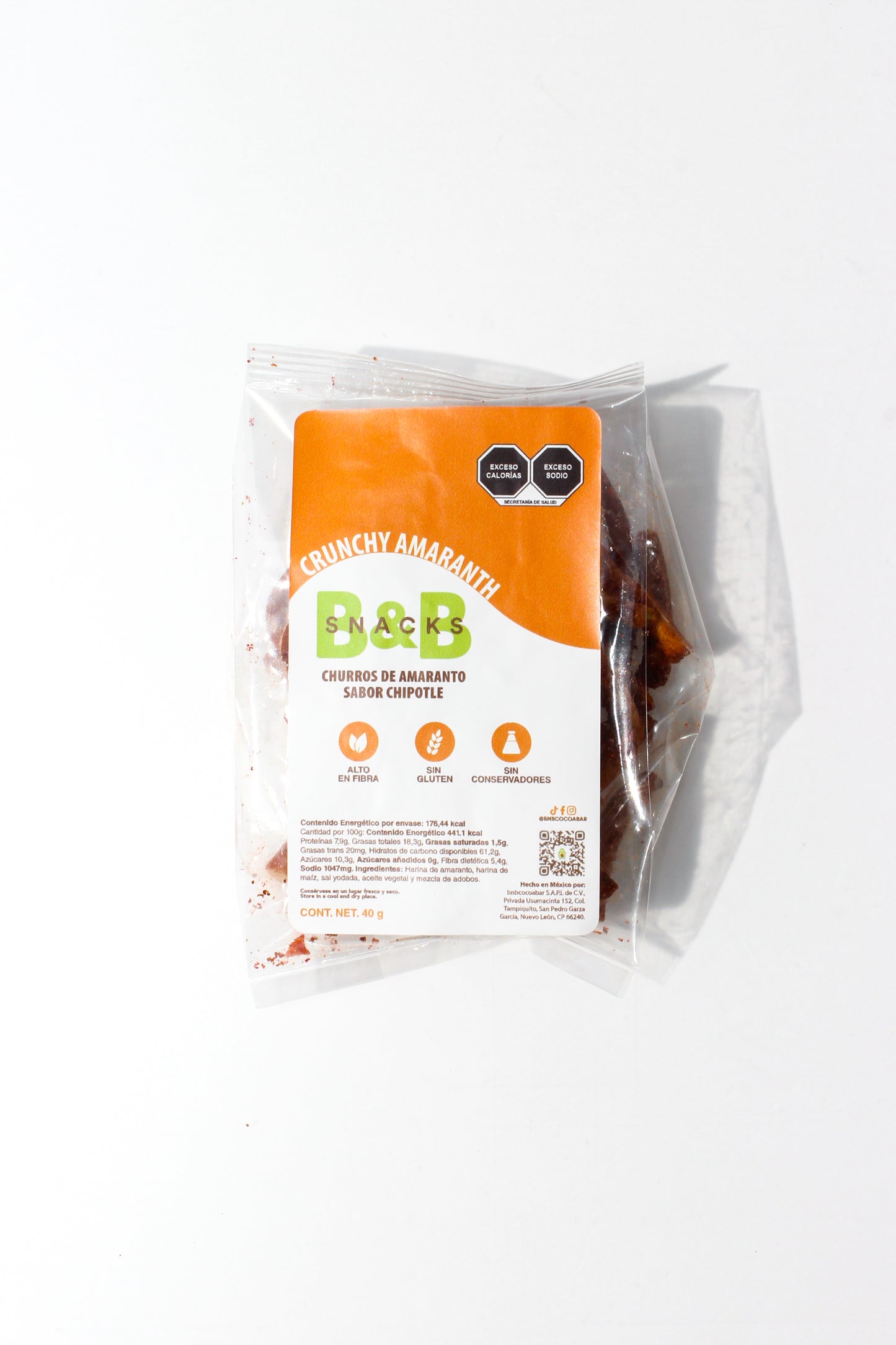 Churritos de Amaranto Chipotle 40g